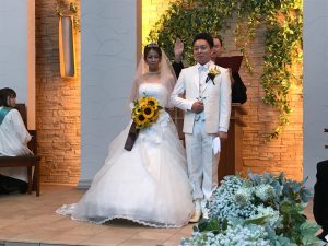 結婚式：秋山