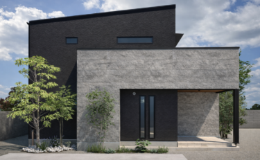 【富士宮市山宮NewModel 期間限定公開】ミニチュアホースと暮らすダークトーンの四角い家